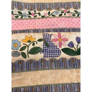 Vintage Beth Yarbrough Springs ' Heart and Flower Sampler' Cotton Fabric 44"x72"
